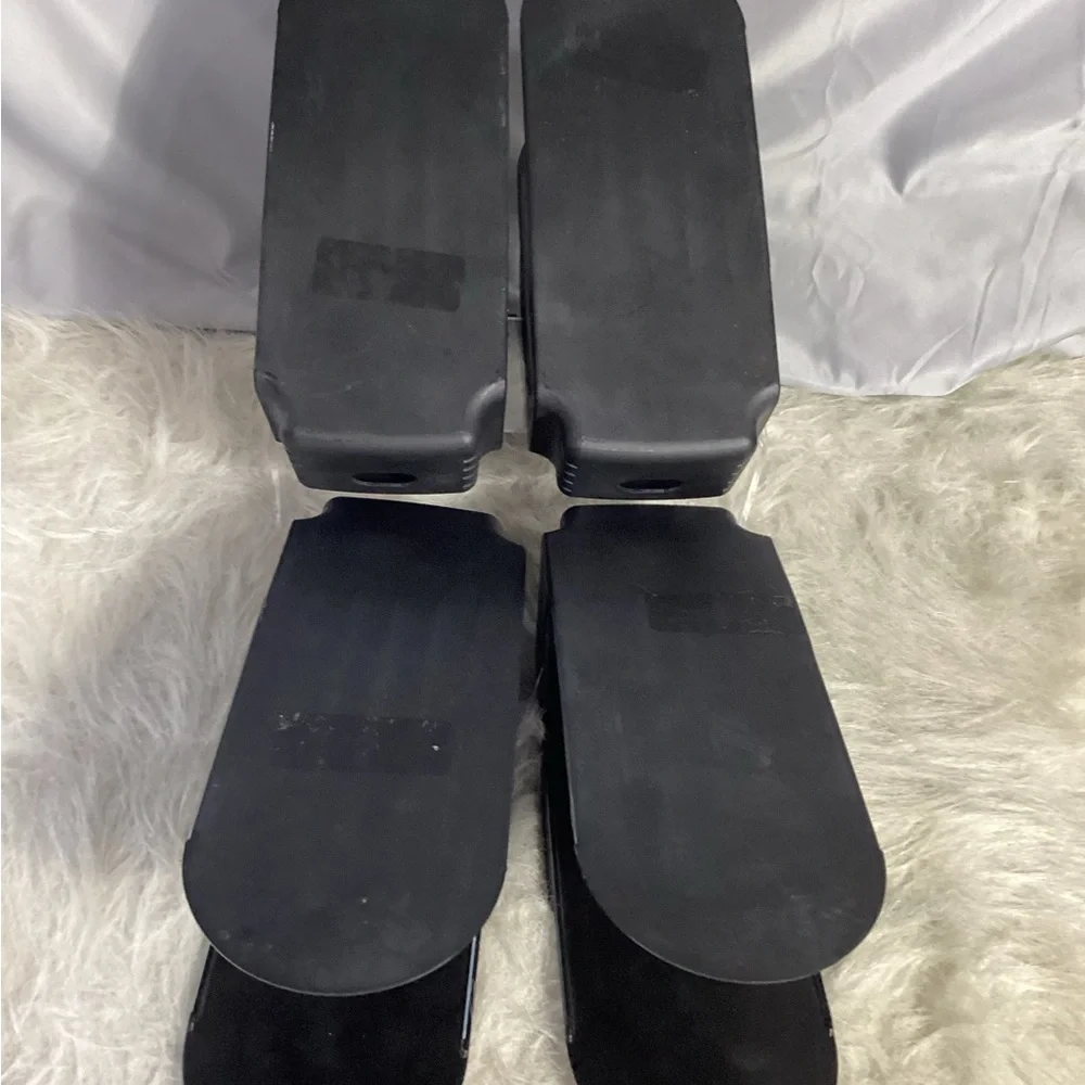 Shoe Slots Space Savers Lot of 4 Black Plastic